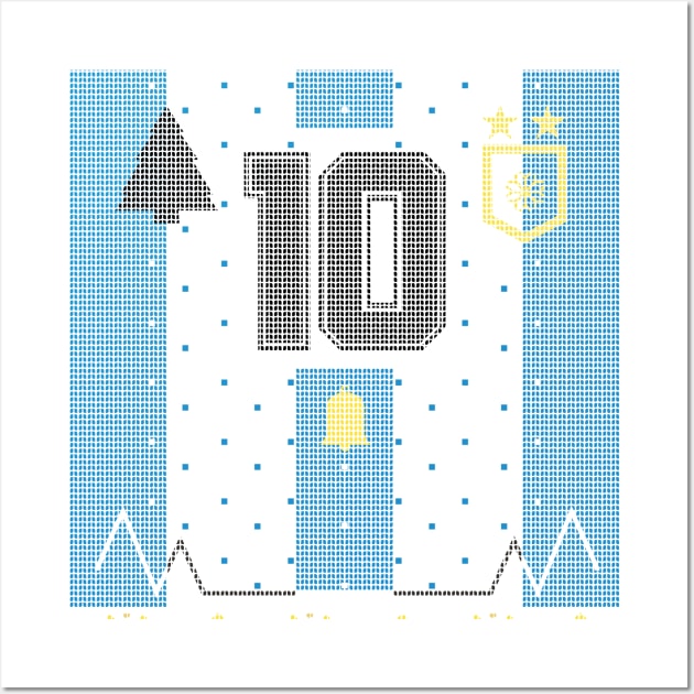 Argentina Soccer Lionel Messi number 10 Wall Art by Emart
